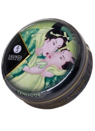 Массажная свеча Exotic Green Tea с ароматом зелёного чая - 30 мл. - Shunga - купить с доставкой во Владикавказе