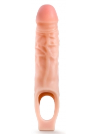 Телесная насадка на пенис 9 Inch Cock Sheath Extender - 22,2 см. - Blush Novelties - во Владикавказе купить с доставкой