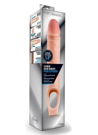 Телесная насадка на пенис 10 Inch Cock Sheath Extender - 25 см. - Blush Novelties - во Владикавказе купить с доставкой