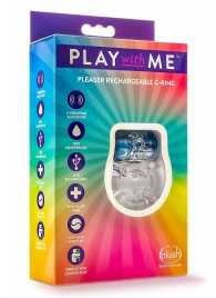 Фиолетовое эрекционное виброкольцо Pleaser Rechargeable C-Ring - Blush Novelties - во Владикавказе купить с доставкой