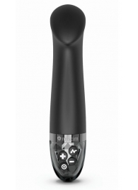 Черный вибратор с функцией электростимуляции Right on Ron - 17 см. - MyStim - купить с доставкой во Владикавказе
