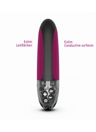 Черный вибратор с электростимуляцией Sleak Freak - 14 см. - MyStim - купить с доставкой во Владикавказе