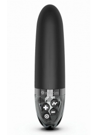 Черный вибратор с электростимуляцией Sleak Freak - 14 см. - MyStim - купить с доставкой во Владикавказе