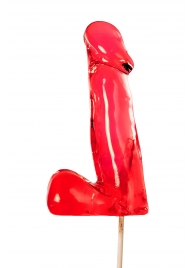 Красный леденец в форме члена со вкусом виски - 173 гр. - Sosuчki - купить с доставкой во Владикавказе