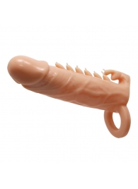 Телесная удлиняющая насадка Penis Sleeve Emmitt - 17 см. - Baile - во Владикавказе купить с доставкой