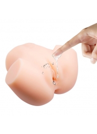 Телесный мастурбатор с 2 тоннелями Dual Vagina and Ass Veronica - Baile - во Владикавказе купить с доставкой