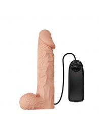 Телесный женский вибрострапон на ремешках с проводным пультом - Baile - купить с доставкой во Владикавказе