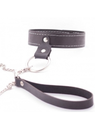 Узкий однослойный ошейник с поводком - Crazy Handmade - купить с доставкой во Владикавказе