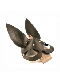 Черная гладкая маска  Зайка  с длинными ушками - Crazy Handmade - купить с доставкой во Владикавказе