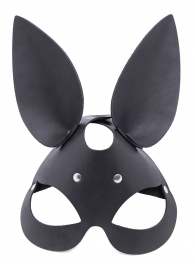 Черная гладкая маска  Зайка  с длинными ушками - Crazy Handmade - купить с доставкой во Владикавказе