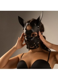 Черная маска  Собака  с ушками - Crazy Handmade - купить с доставкой во Владикавказе