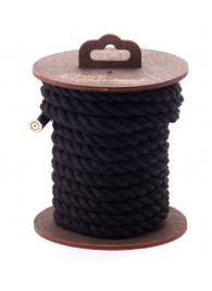 Черная хлопковая веревка для бондажа на катушке - 5 м. - Crazy Handmade - купить с доставкой во Владикавказе