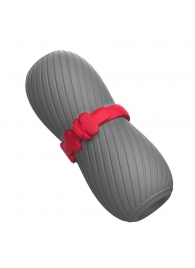 Серый эластичный мастурбатор с утяжкой - S-HANDE - во Владикавказе купить с доставкой