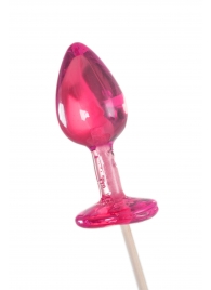 Розовый леденец  в форме анальной втулки со вкусом айриш крим - 29 гр. - Sosuчki - купить с доставкой во Владикавказе