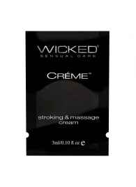 Крем для массажа и мастурбации Wicked Stroking and Massage Creme - 3 мл. - Wicked - купить с доставкой во Владикавказе