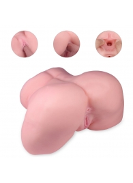 Реалистичный мастурбатор-полуторс с 2 рабочими отверстиями - S-HANDE - во Владикавказе купить с доставкой