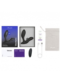 Черный анальный вибратор We-Vibe Vector+ - We-vibe - во Владикавказе купить с доставкой