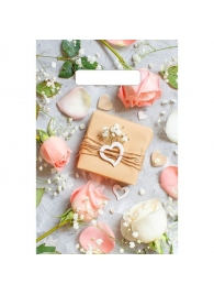 Полиэтиленовый пакет  Подарочек  с вырубной усиленной ручкой - 20 х 30 см. - Сима-Ленд - купить с доставкой во Владикавказе