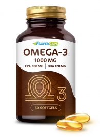 Пищевая добавка SuperCaps OMEGA-3 - 50 капсул (1000 мг) - SuperCaps - купить с доставкой во Владикавказе