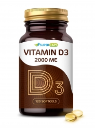 Пищевая добавка SuperCaps VITAMIN D3 2000 ME - 120 капсул - SuperCaps - купить с доставкой во Владикавказе