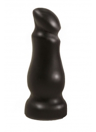 Чёрный массажёр простаты с приплюснутой головкой - 13 см. - LOVETOY (А-Полимер) - во Владикавказе купить с доставкой