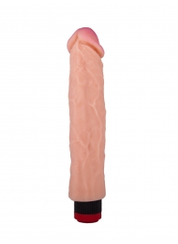 Вибратор-реалистик с розовой головкой - 23 см. - LOVETOY (А-Полимер)
