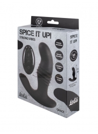 Черный перезаряжаемый стимулятор простаты Grace - 13 см. - Lola Games - во Владикавказе купить с доставкой