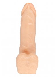 Телесная насадка в виде фаллоса с отверстием под плуг - 15,5 см. - LOVETOY (А-Полимер) - купить с доставкой во Владикавказе
