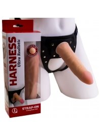 Страпон Харнесс из трусиков и насадки-фаллоса - 17,5 см. - LOVETOY (А-Полимер) - купить с доставкой во Владикавказе