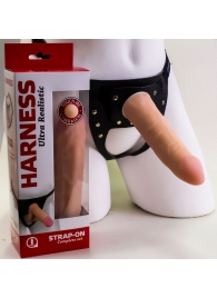 Страпон Харнесс из трусиков и насадки-фаллоса - 17,5 см. - LOVETOY (А-Полимер) - купить с доставкой во Владикавказе