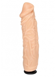 Телесная насадка-фаллос с пышными венами - 19,5 см. - LOVETOY (А-Полимер) - купить с доставкой во Владикавказе
