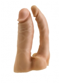 Двойная насадка для страпона Харнесс - 15 см. - LOVETOY (А-Полимер) - купить с доставкой во Владикавказе