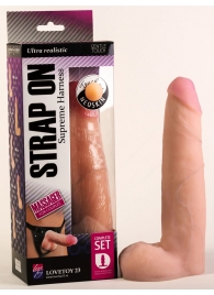 Фаллоимитатор на поясе Harness - 22,5 см. - LOVETOY (А-Полимер) - купить с доставкой во Владикавказе