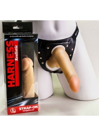 Реалистичный фаллоимитатор на трусиках с плугом - 18,5 см. - LOVETOY (А-Полимер) - купить с доставкой во Владикавказе