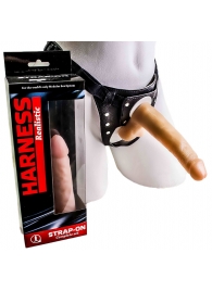 Фаллоимитатор телесного цвета на трусиках с плугом - 16,5 см. - LOVETOY (А-Полимер) - купить с доставкой во Владикавказе