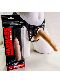 Фаллоимитатор телесного цвета на трусиках с плугом - 16,5 см. - LOVETOY (А-Полимер) - купить с доставкой во Владикавказе