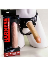 Телесная насадка-фаллос на трусиках с плугом - 16,5 см. - LOVETOY (А-Полимер) - купить с доставкой во Владикавказе