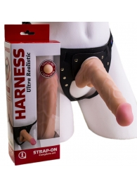 Страпон Harness из двух предметов: регулируемые трусики и насадка-фаллос - 17,5 см. - LOVETOY (А-Полимер) - купить с доставкой во Владикавказе