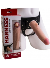 Реалистичный страпон Harness из трусиков и насадки-фаллоса - 18,5 см. - LOVETOY (А-Полимер) - купить с доставкой во Владикавказе