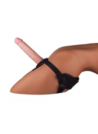 Страпон Харнесс в подарочной упаковке - 21 см. - LOVETOY (А-Полимер) - купить с доставкой во Владикавказе