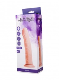 Фаллоимитатор с венками ART-Style №31 на присоске - 20,5 см. - Art-Style