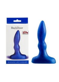 Синий анальный стимулятор Beginners p-spot massager - 11 см. - Lola Games - во Владикавказе купить с доставкой