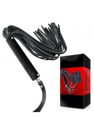 Черная кожаная плеть-флоггер - 84 см. - Notabu - купить с доставкой во Владикавказе