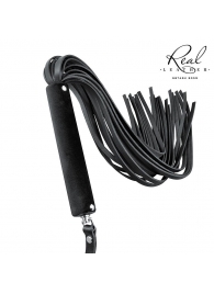 Черная кожаная плеть-флоггер - 84 см. - Notabu - купить с доставкой во Владикавказе