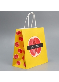 Подарочный крафтовый пакет «Сладость» - 22×22×11см. - Сима-Ленд - купить с доставкой во Владикавказе