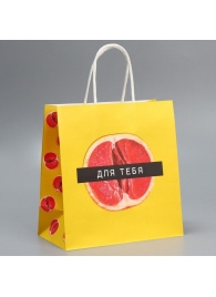 Подарочный крафтовый пакет «Сладость» - 22×22×11см. - Сима-Ленд - купить с доставкой во Владикавказе