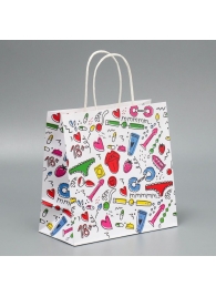 Подарочный крафтовый пакет«18» - 22×22×11 см. - Сима-Ленд - купить с доставкой во Владикавказе