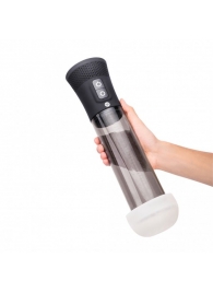 Черная автоматическая вакуумная помпа Pink Vibe с 2 уплотнительными кольцами - Pink Vibe - во Владикавказе купить с доставкой