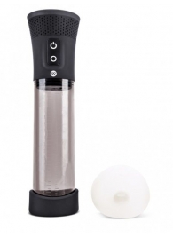 Черная автоматическая вакуумная помпа Pink Vibe с 2 уплотнительными кольцами - Pink Vibe - во Владикавказе купить с доставкой