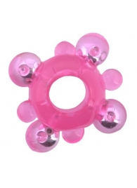 Эрекционное кольцо c бусинками - Toyfa Basic - во Владикавказе купить с доставкой